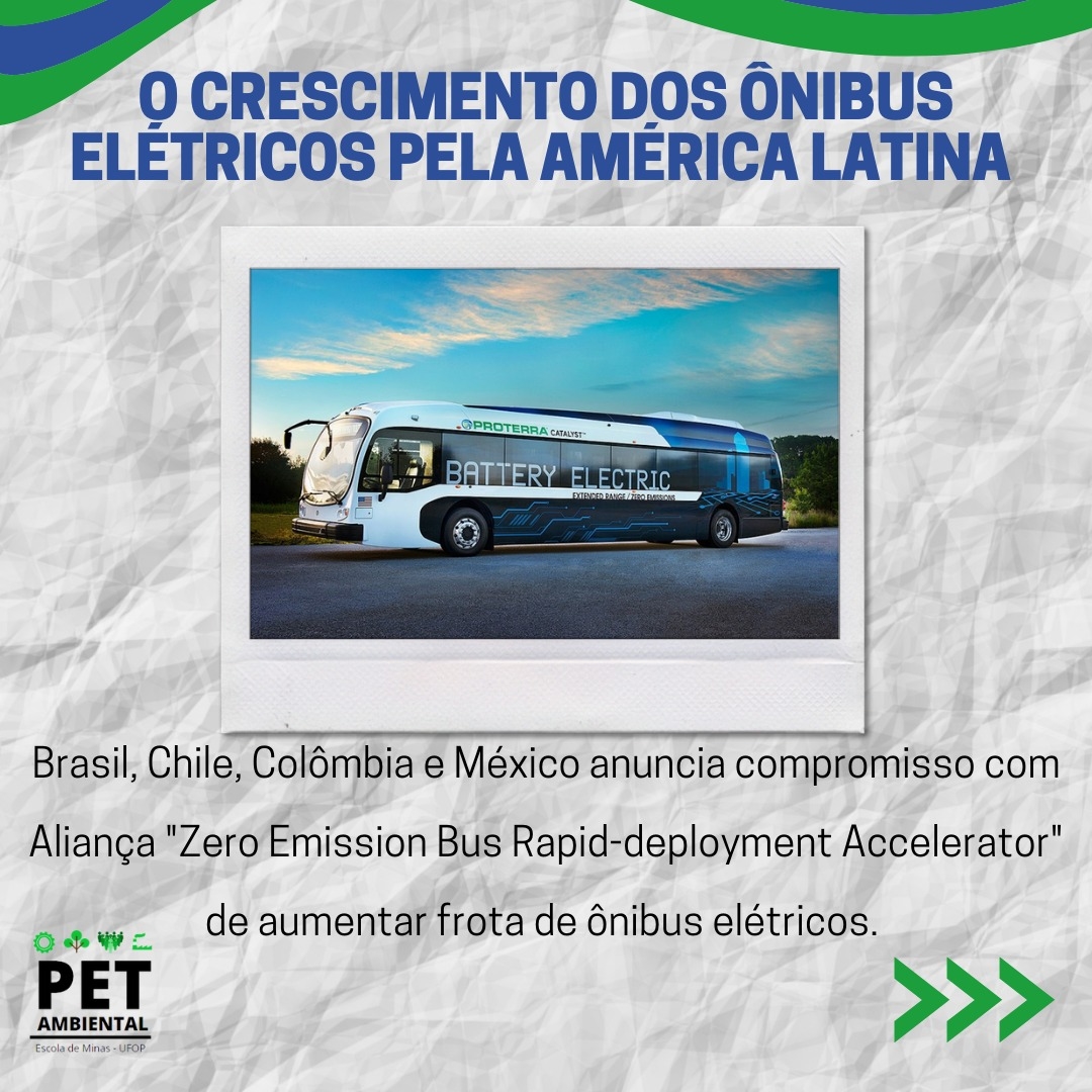 Crescimento de ônibus elétricos pela América Latina